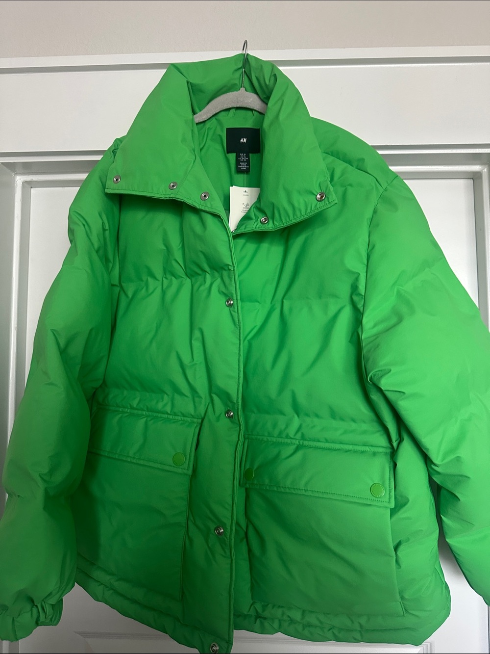 H&M Bright Green Men’s  Puffer Coat